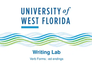 Mastering Verb Forms with -ed Endings