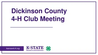 4-H Club Meeting in Dickinson County - Zoom Etiquette, Officer Reports, and More