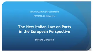 Italian Port Concession Regulations under EU Perspective