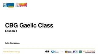Learn Gaelic Grammar: Lesson 4 with Katie Macfarlane