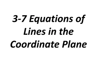 Understanding Equations of Lines in the Coordinate Plane