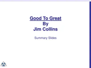 Pathway to Greatness: Insights from 'Good to Great' by Jim Collins