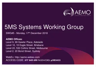 AEMO Working Group Meeting Agenda - December 2018