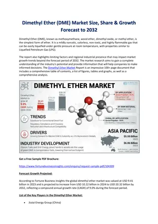 Dimethyl Ether (DME) Market Size, Share & Growth Forecast to 2032