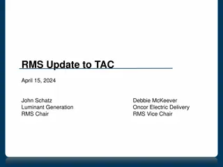 Retail Electric Transition Update and Activities Summary