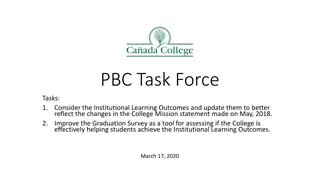 Update Institutional Learning Outcomes and Graduation Survey Recommendations