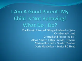 Understanding Good and Inappropriate Behavior in Children