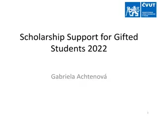 Scholarship Support for Gifted Students 2022 Overview