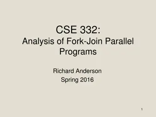 Analysis of Fork-Join Parallel Programs in CSE 332 Course - Spring 2016
