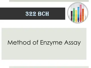 Different Methods for Enzyme Activity Determination