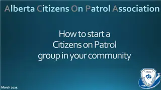 How to Start a Citizens on Patrol Group in Alberta Communities