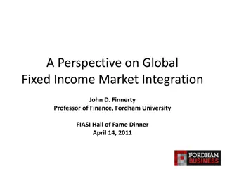 Global Fixed Income Market Integration Study
