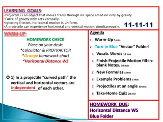 Projectile Motion: Understanding Vectors and Velocities