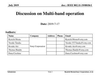 IEEE 802.11 Multi-band Channel Aggregation Discussion
