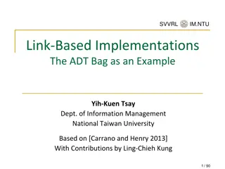 Link-Based Implementations of ADT Bag at National Taiwan University