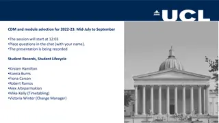 Module Selection and Record Updates for 2022-23 Session