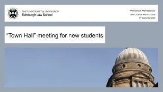 Director of PGT Studies’ Message for New Law Students