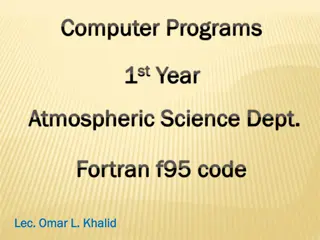 Fortran Programming Guide for Atmospheric Science Students