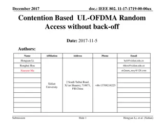 Enhanced OFDMA Multiple Access Scheme for Dense Deployment Scenarios