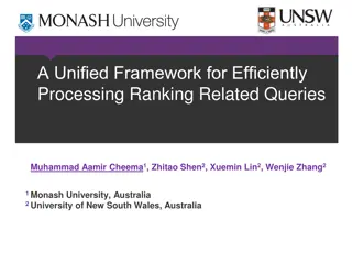 Efficient Processing of Ranking Queries: Unified Framework