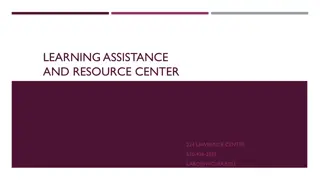 Learning Assistance and Resource Center Services at WCUPA