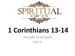 Understanding the Gifts of the Spirit in 1 Corinthians