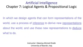 Logical Agents and Propositional Logic in Artificial Intelligence