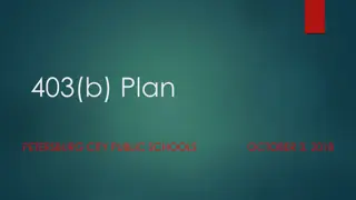 403(b) Plan Consolidation for Petersburg City Public Schools
