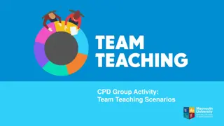 Engaging Team Teaching Scenarios for Professional Development