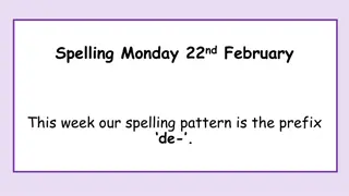 Exploring Words with the Prefix 'de-' and Their Meanings