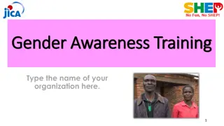 Implementing Gender Awareness Training in Agriculture for Balanced Decision-Making