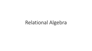 Practical Examples of Relational Algebra Operations