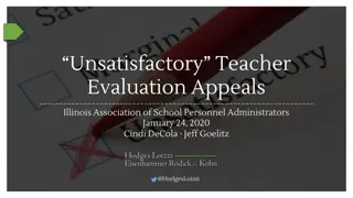 Understand Unsatisfactory Teacher Evaluation Appeals in Illinois