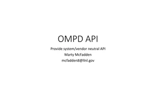 OMPD API Marty McFadden Debugging Proposal