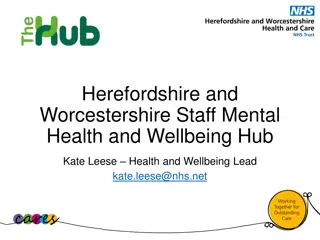 Herefordshire and Worcestershire Staff Mental Health Hub Overview