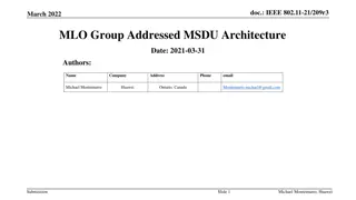 802.11-21/209r3 MLD Group Addressed MSDU Architecture