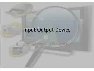 Understanding Input and Output Devices in Computer Science