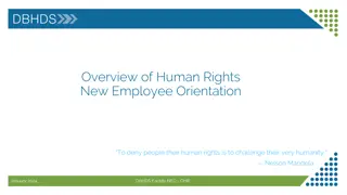 Understanding Human Rights in Employee Orientation - DBHDS Facility