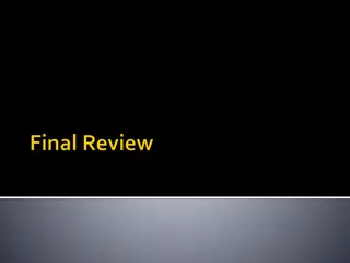Comprehensive Guide to Computer Science Final Exam Topics