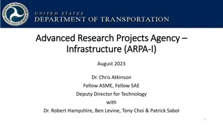Advanced Research Projects Agency Infrastructure (ARPA-I) Overview