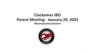 Clackamas JBO: Parent Meeting and League Details 2025