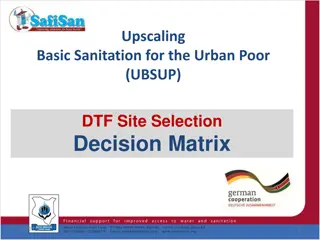 Urban Poor Sanitation Decision Matrix & Toolkit Guide