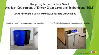 Recycling Infrastructure Grant Implementation in Michigan Schools