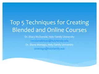 Techniques for Effective Online Course Design