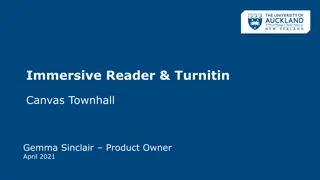 Enhancing Reading and Academic Integrity with Immersive Reader and Turnitin