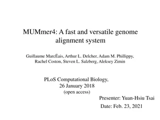 MUMmer4: Fast and Versatile Genome Alignment System