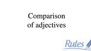 Mastering Adjective Comparison Forms and Rules