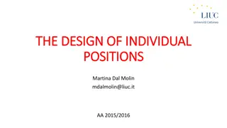 Organizational Design and Individual Positions in Management