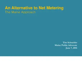 An Alternative Approach to Net Metering in Maine