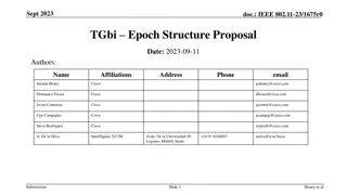 IEEE 802.11-23/1675r0 TGbi Epoch Structure Proposal